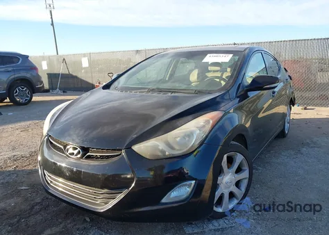 2013 Hyundai Elantra Limited from USA, damaged, VIN KMHDH4AE7DU605526